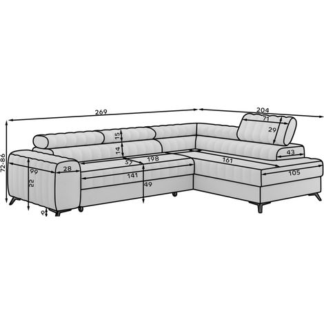 Divano ad angolo collezione KANEDOJO colore Beige (1/5)