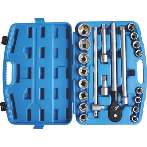 STILKER - Coffret de douilles 3/4" 6 pans - 21 pcs - 67636 - Ce produit de marque STILKER est neuf.