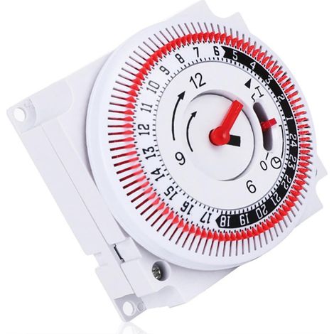 Minuteur mécanique pour prise de courant, régulateur d'arrêt (1/5)