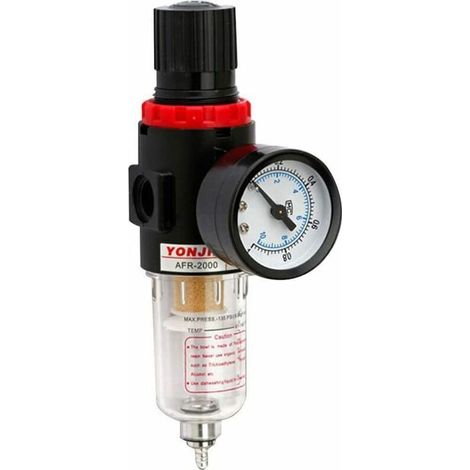 Filtre à air régulateur, séparateur d'eau de compresseur, séparateur d'huile d'eau de filtre, huile d'eau de filtre de compresseur, appliquer pour filtrer l'humidité, protéger les outils à air comprim (1/4)