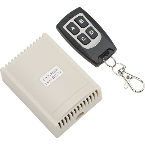 Interrupteur relais sans fil télécommandé 4 voies contrôleur ensemble kit 12V pour usage industriel (1/5)