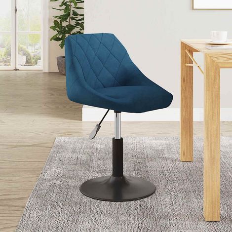 vidaXL Silla de comedor de terciopelo azul (1/5)