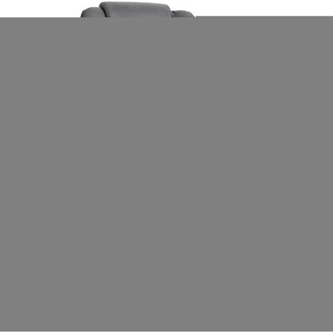 Fauteuil de bureau massant inclinable, 6 points massage/chauffage, hauteur réglable, gris (1/5)