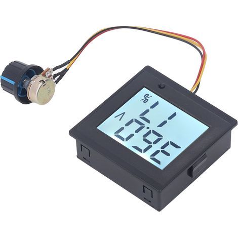 Drehzahlregler für 12-36V DC Bürstenmotoren mit Startschalter, LCD-Anzeige, Strom- und Spannungsregler sowie präzisem PWM-Dimmer. (1/5)