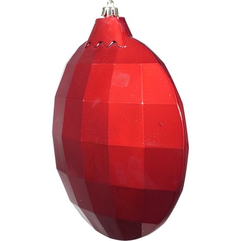 ARPIMEX Disco Decorazione di Natale 19,5 x 6,5 x 22 Cm Plastica Rosso