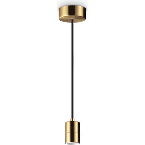 Lampada a Sospensione Set Metallo Ottone 1 Luce E27 (1/2)