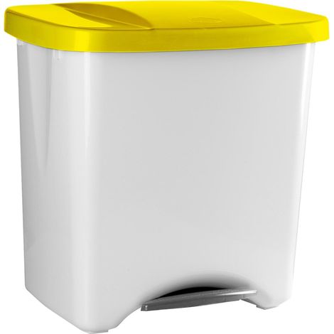 Cubo ecológico Denox con pedal - 50 l - Amarillo
