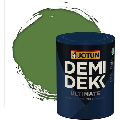 Peinture Bois - DEMI DEKK ULTIMATE - Lasure Opaque Satinée - RAL 6017 - 0,75L (1/2)