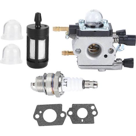 Kit Joint Cartera Bougie pour STIHL BG45 BG46 BG55 BG65 BG85 SH55 SH85 - Réf 4229 120 0606, Joint de carburateur et bougie d'allumage, lot de rechange compatible, pièces moteur robustes pour souffleur (1/5)