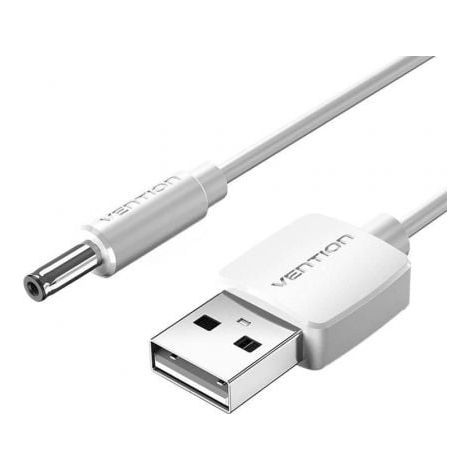 Cable Alimentación Vention CEXWF/ USB Macho - DC 3.5mm Macho/ 1m/ Blanco