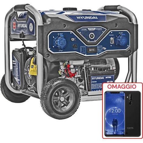 Generatore di Corrente Benzina 4T Gruppo Elettrogeno Carrellato 65003 Hyundai (1/5)