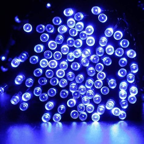 Guirlande Lumineuse Exterieure Solaire ,22M 200 LED Guirlande Solaire Exterieur 8 Modes étanche Guirlande LED Solaire Pour Jardin,Terrasse,Cour,Noël,Mariage,Fête(Bleu ) (1/4)