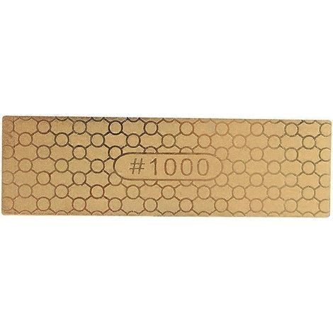 400/1000 Diamantplatte, Titanisierter Messerschärfstein, Wetzstein, Polierstein