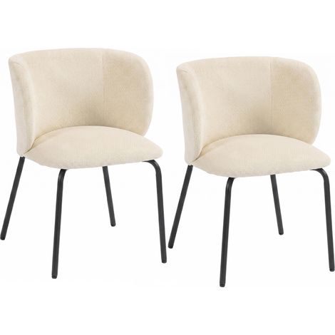 Esszimmerstühle 2er-Set 45 x 55 x 88 cm, gepolsterter Sitz, Holzbeine, Rückenlehne, max. 110 kg, für Küche (1/5)