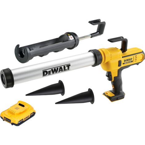Pistola de calafateo sin cable DeWalt DCE 581 NK 18 V 310 ml + 1x batería recargable 2,0 Ah + maletín - sin cargador