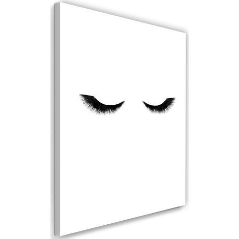 Cadre déco Cils Femme Noir 40x60 (1/5)