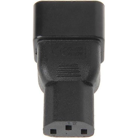 Adaptateur secteur IEC 320 C20 mâle 3 broches vers C13 femelle 3 broches (1/4)