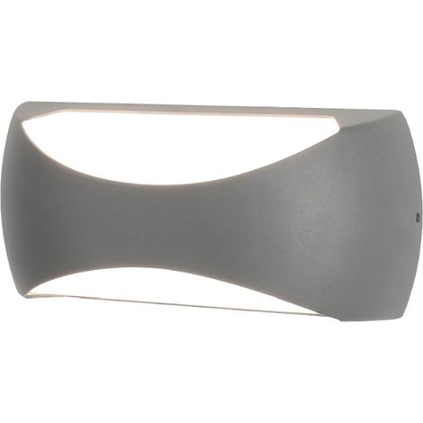 Applique murale extérieure BUTAN - Mantra - LED intégrée 12W - 1000 lm - 3000K - Gris foncé - IP65 (1/3)
