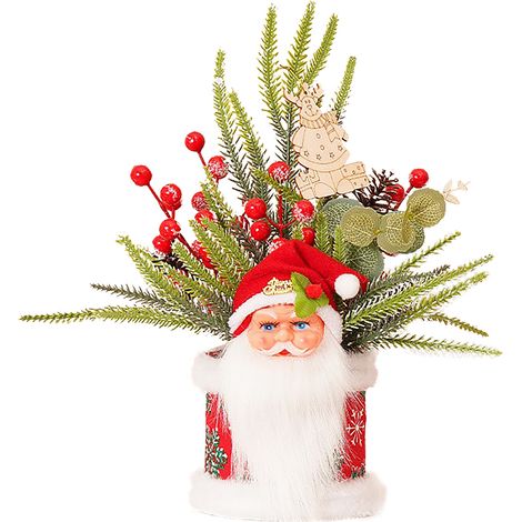 Künstliche Weihnachtstischdekoration, kleine Größe, beflockt, künstlicher Weihnachtsbaum für Zuhause, Typ 1 (1/2)