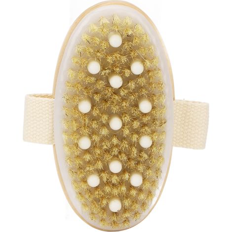Brosse de Massage en Bois pour Exfoliation Corporelle et Drainage Lymphatique - Soin Peau Sèche (1/5)