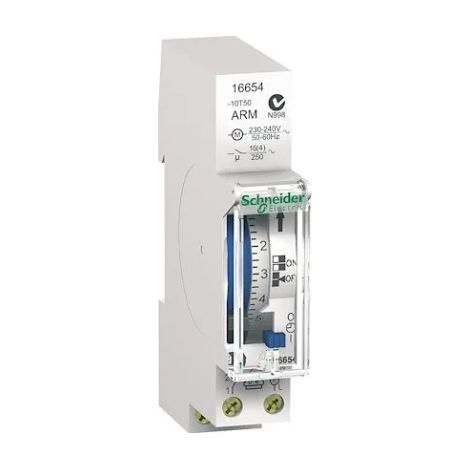 Schneider 16654 Resi9 IH - timer giornaliero - riserva di carica di 100 ore
