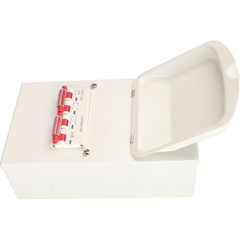 Disjoncteur à verrouillage monophasé à enveloppe métallique 125 A, double alimentation, avec boîte de distribution 240-400 V (1/5)