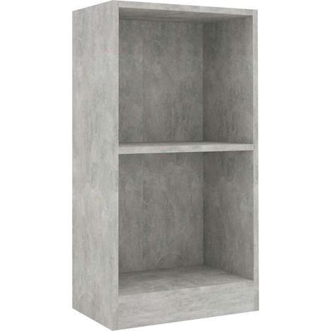Maison Exclusive - Libreria Grigio Cemento 40x24x75 cm in Legno Multistrato