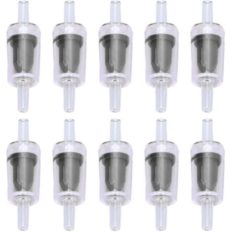 10 Pièces Clapet Anti-Retour 4mm Noir pour Pompe à Air Aquarium - Valve Unidirectionnelle Étanche Réservoir Poissons (1/5)