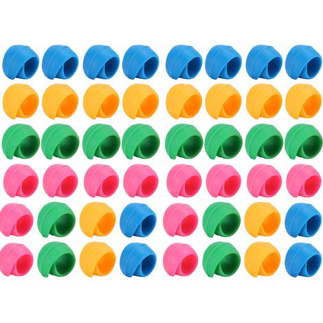 48Pcs Silicone Thread Spools Saver Huggers Bobbin Holder Organizer for Sewing Machine (1/5)