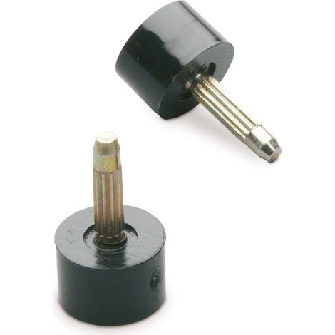 Paia tacchi spillo neri tondi 7mm m.9 2 pezzi - nespoli