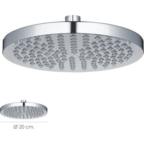 Rociador Ducha Acero Inoxidable Antical Ø 20 cm. (1/2)