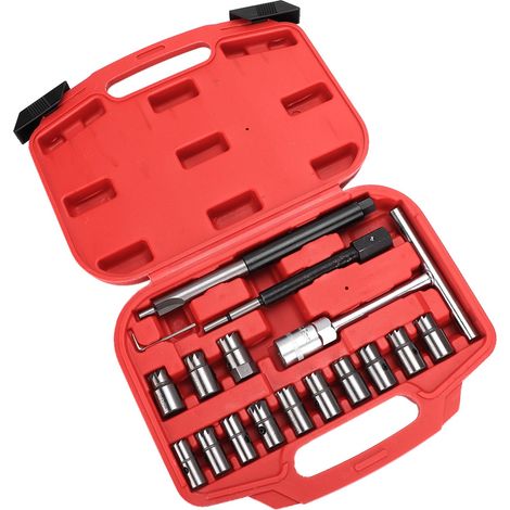 Coffret Outil 17 Pièces Fraise Siège Injecteur Diesel Auto Universel (1/5)
