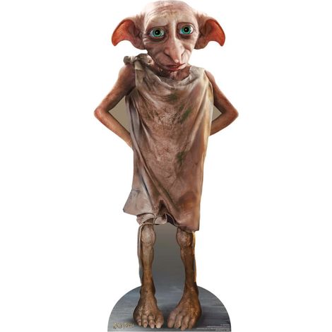 Figurine en carton Dobby les mains derrière le dos film Harry Potter Haut 98 cm (1/5)