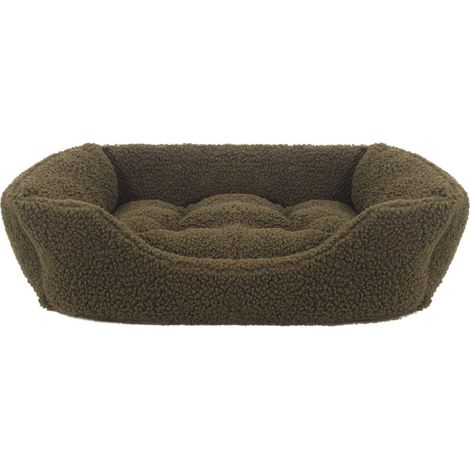 Panier pour Petit Chien, Chaton et Chiot Lavable en Machine Doux et Confortable Vert 58 x 48 x 12 cm (1/4)