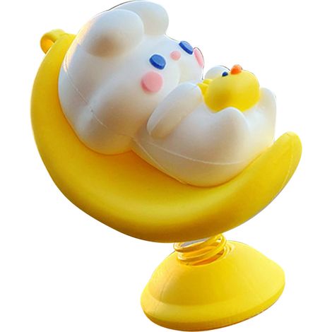 Figurine Lunaire Ressort pour Tableau de Bord Voiture, Poupée Secouante Mignonne, Jouet Décoratif Auto Vibrant, Accessoire Rigolo pour Habitacle, Lot de 1 (1/5)