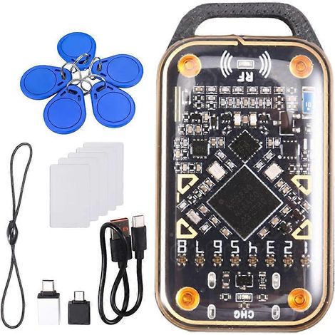 Mise à niveau de l'émulateur de carte à puce Chameleon Ultra + lecteur de puce RFID pour cartes/porte-clés 5xUID, duplicateur NFC 125K 13,56M (1/5)
