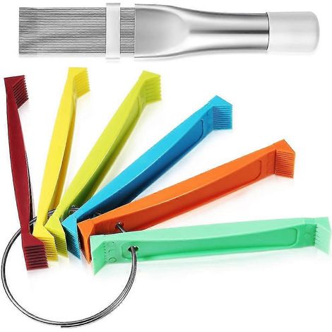 2 Pcs Fin Comb Condenseur Fin Redresseur Ac Fcr6 Fin Peigne et Radiateur en acier inoxydable Fin Comb Re (1/5)