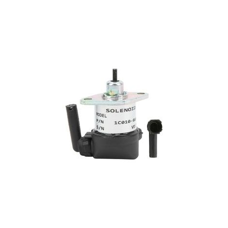 Valvola di intercettazione carburante 12V DC 1720860015 in lega di alluminio per motori KUBOTA D905, D1005, D1105, V1305, V1505 ecc. - Crezuo