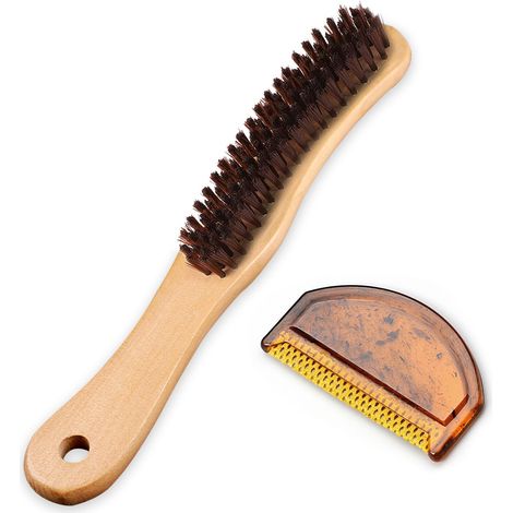 Brosse à vêtements, tapis, poils en bois et peigne en cachemire, brosses à poussière pour lit, canapé, meubles, costumes, poils d'animaux (1/5)