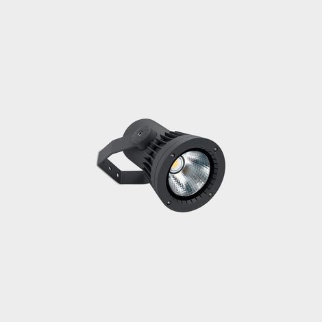 LEDS C4 Hubble Cob LED ø126mm Affichage LED Extérieur Lumière Urbaine Gris IP65 IK07 2700K