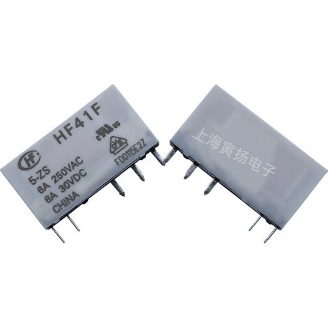 Hongfa HF41F/5-ZS 5VDC 6A relay assembly, brand new original electromagnetic signal converter.