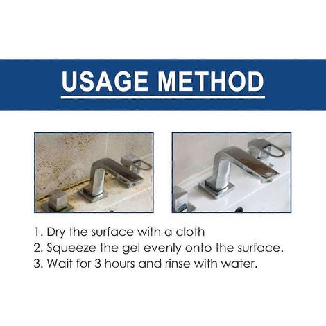 Nettoyant liquide anti-moisissures pour murs, carrelage, réservoirs d'eau (100 g). (1/4)
