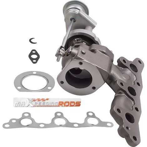 Turbocompresor, construcción en aluminio, dimensiones 15 x 10 x 10 cm, compatible con Smart-MCC Fortwo 0.8L CDI, presión máxima de sobrealimentación 1,2 bar, peso 2 kg. (1/5)