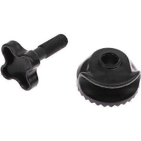 Lot de 2 vis de fixation en plastique noir, robustes et fiables, pour la toile de votre balancelle de jardin (SZRH A-GB). (1/5)