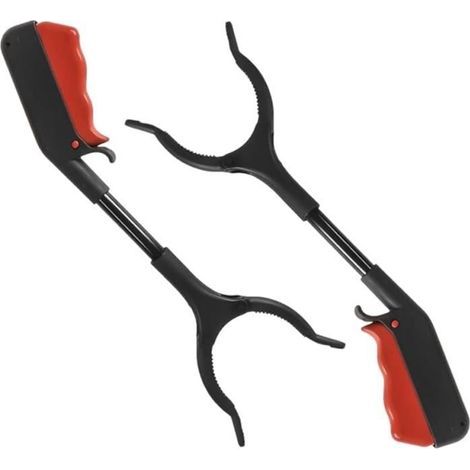 2 Senior Grabber Tools, 30cm Short Trash Pickers, No-Bend Pickup, Portable Grabber