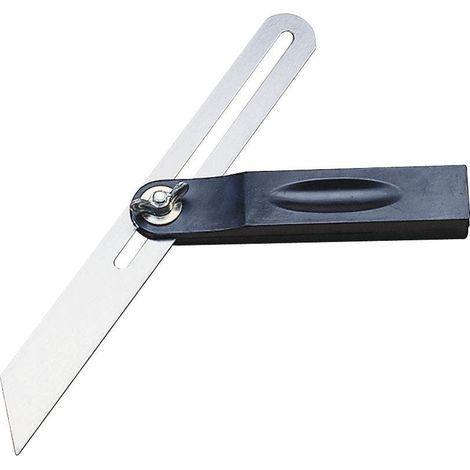 Fausse équerre à coulisse 250mm talon ABS - Wilmart