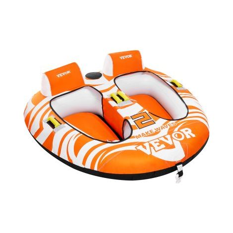 Flotadores Remolcables 2 Personas, para Botes y Remolcables con 2 Cabinas, para Remolcar Botes, Cubierta Nailon 840D, Manijas de Agarre Acolchadas y Válvula Seguridad, 1590 x 1665 x 630 mm (1/5)