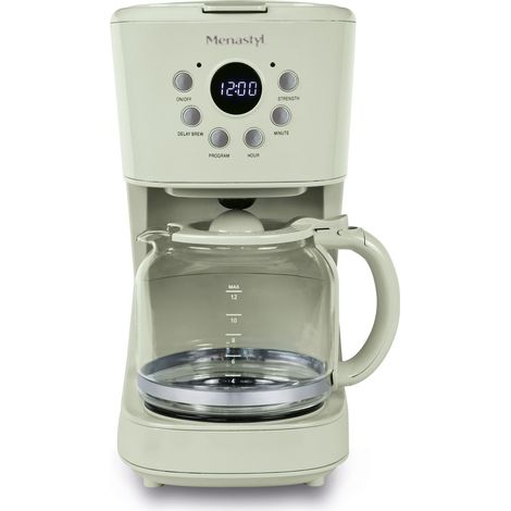 Cafetière filtre 1,5L 12 tasses, RETRO
