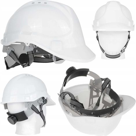 Verstellbarer Bauhelm - weiß (50) (1/5)