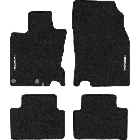 Tapis de Sol de Voiture pour Nissan Qashqai II 2013-2021 Velours Noir 4Pcs